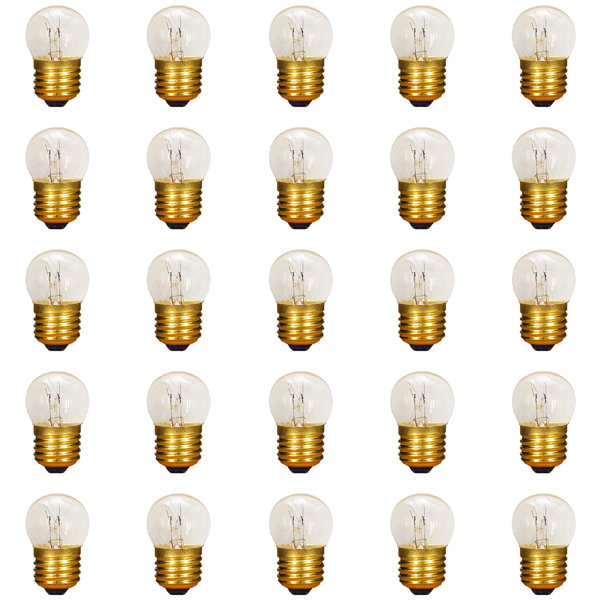 Candex Lighting 7 Watt S11 Incandescent Dimmable Light Bulb, Warm White